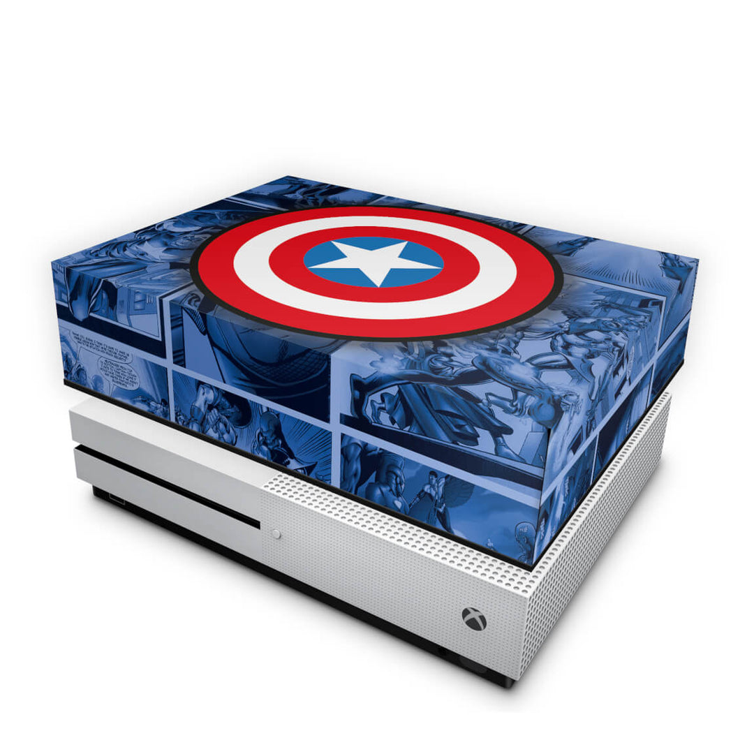 Capa Anti Poeira Xbox One Slim - Capitão América Comics