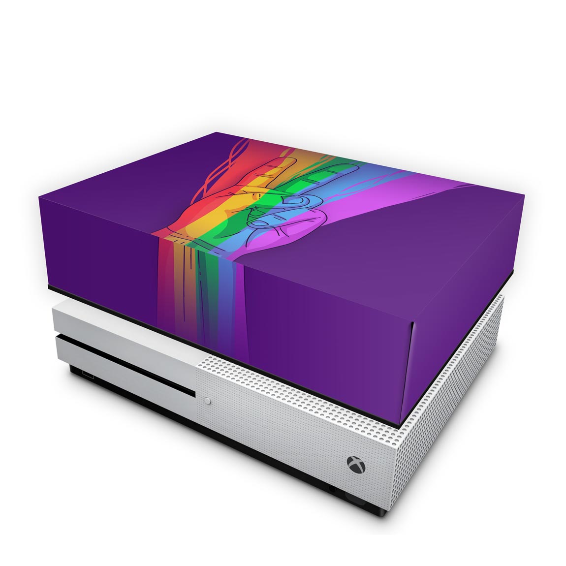 Capa Anti Poeira Xbox One Slim - Rainbow Colors Colorido