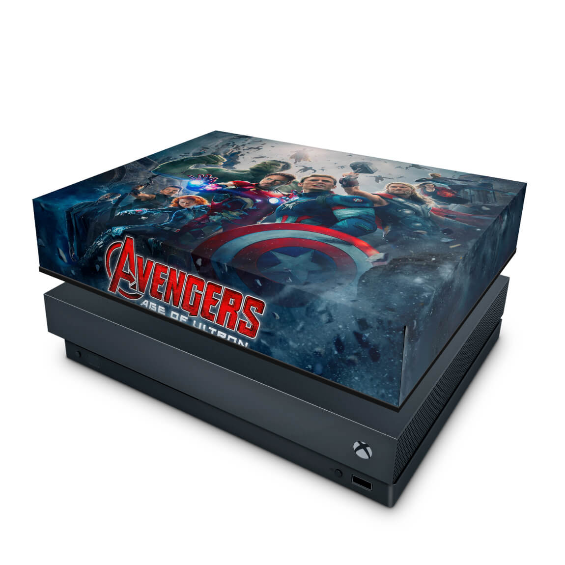 Capa Anti Poeira Xbox One X - Avengers - Age of Ultron