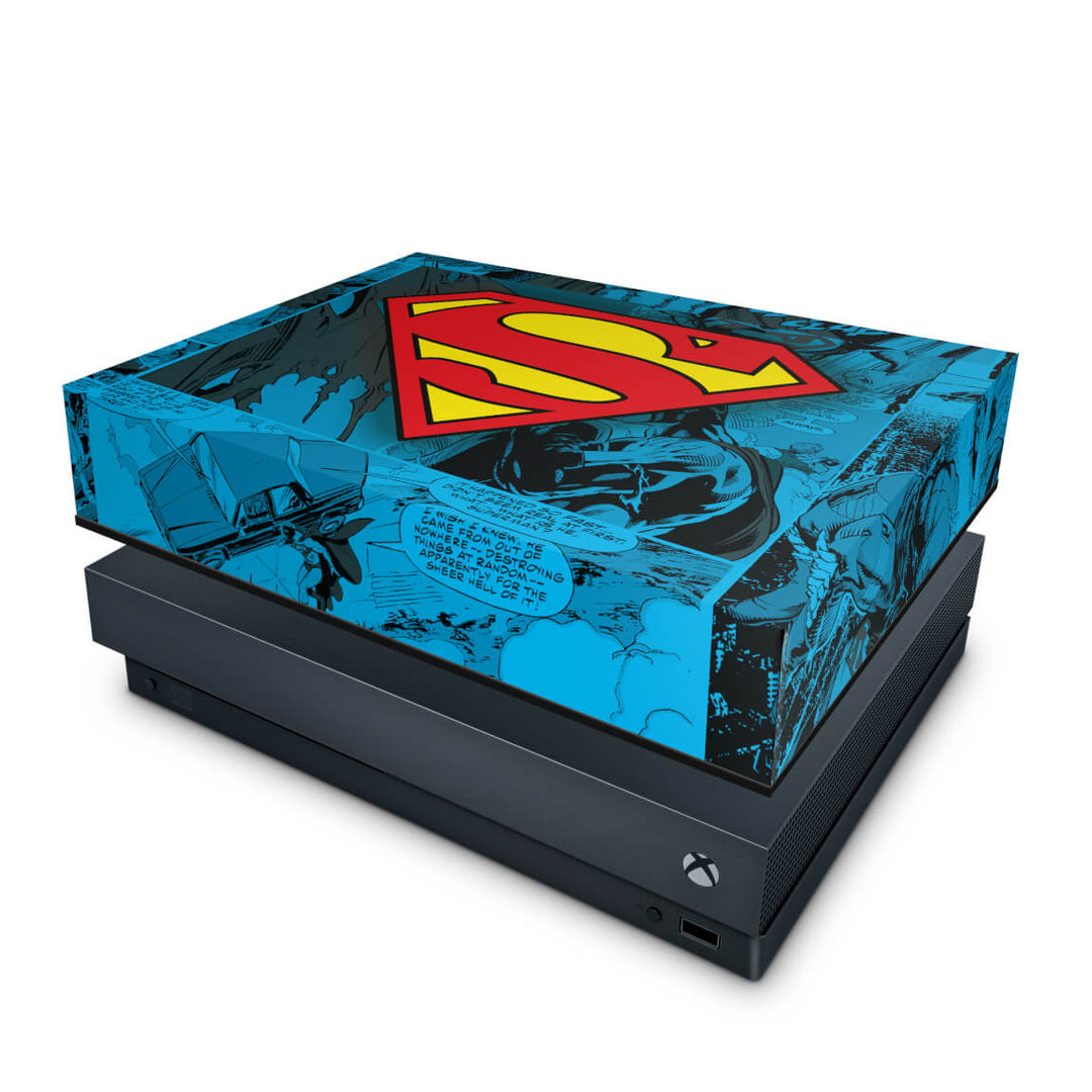 Capa Anti Poeira Xbox One X - Super Homem Superman Comics