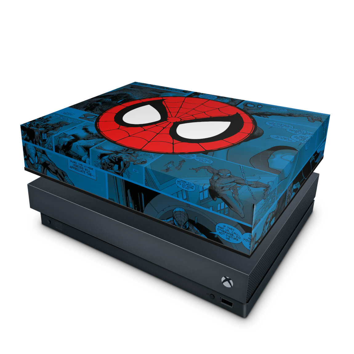 Capa Anti Poeira Xbox One X - Homem-Aranha Spider-Man Comics