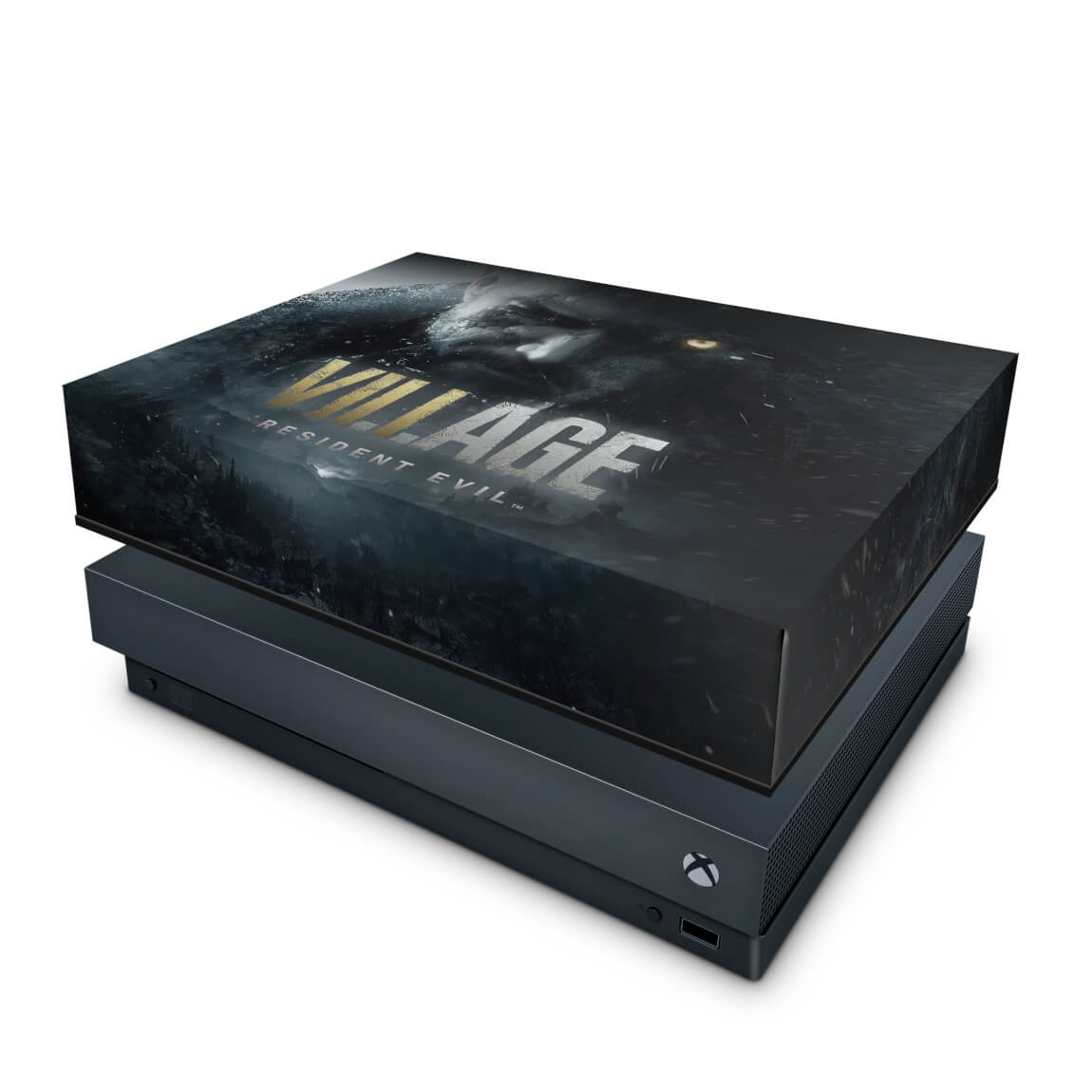 Capa Anti Poeira Xbox One X - Resident Evil Village