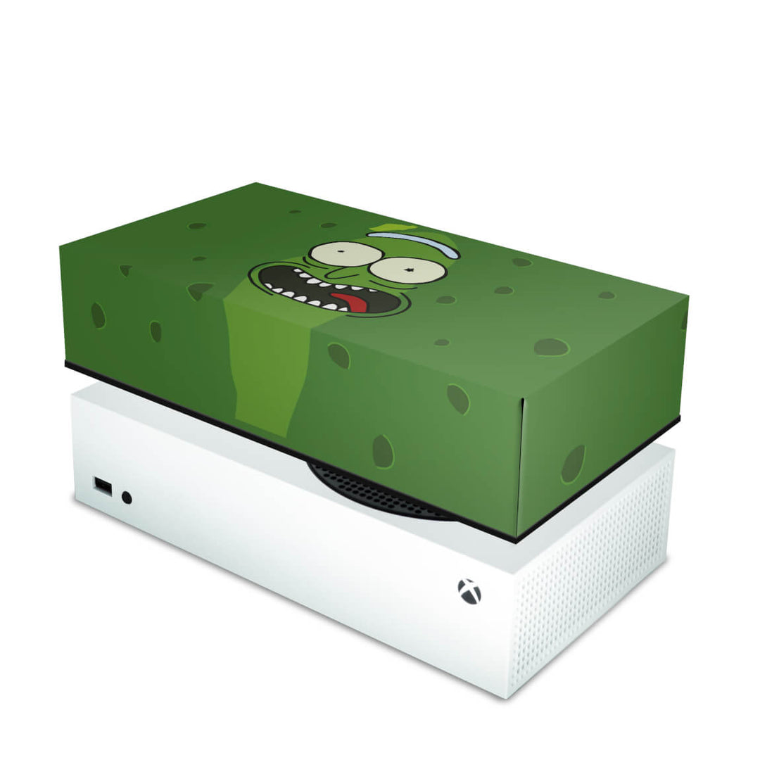 Capa Anti Poeira Xbox Series S Horizontal - Pickle Rick And Morty
