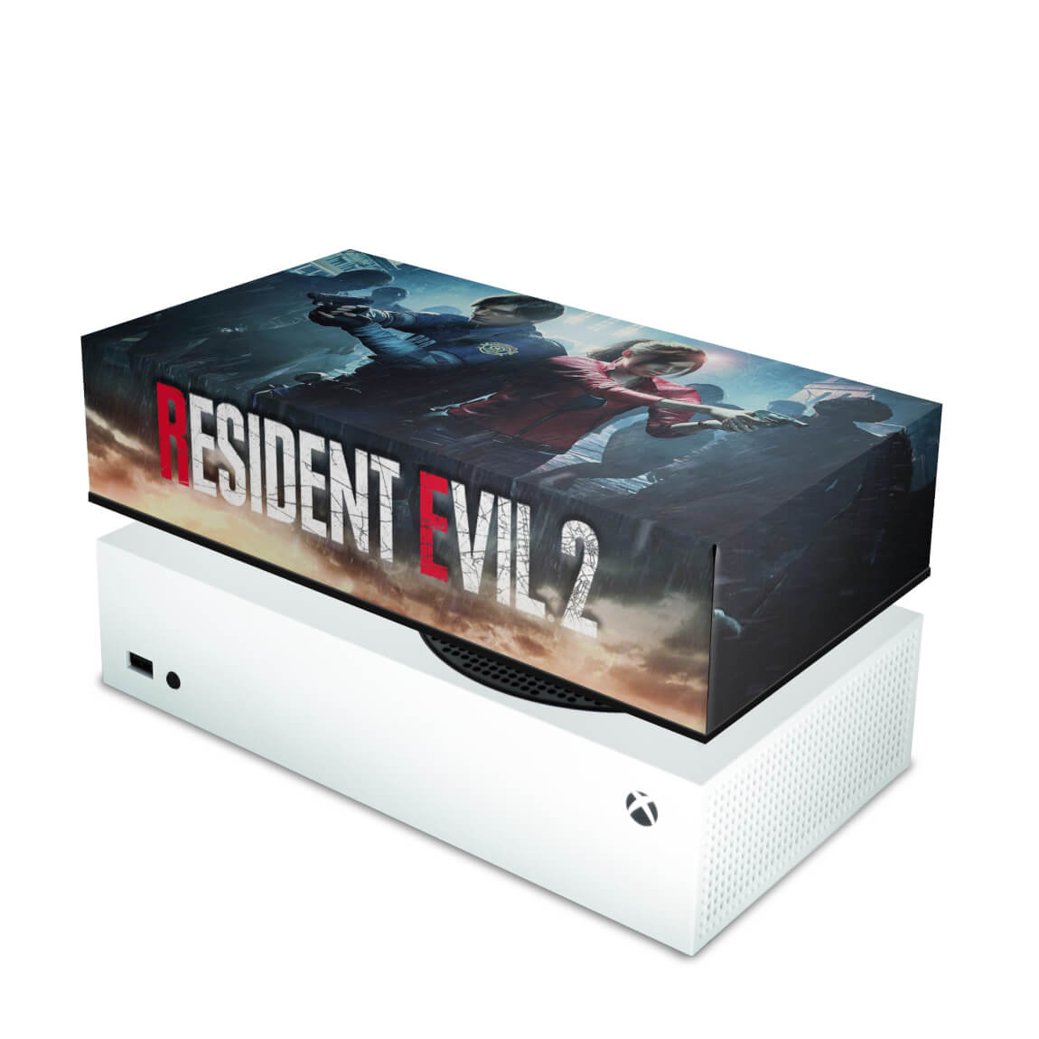 Capa Anti Poeira Xbox Series S Horizontal - Resident Evil 2 Remake