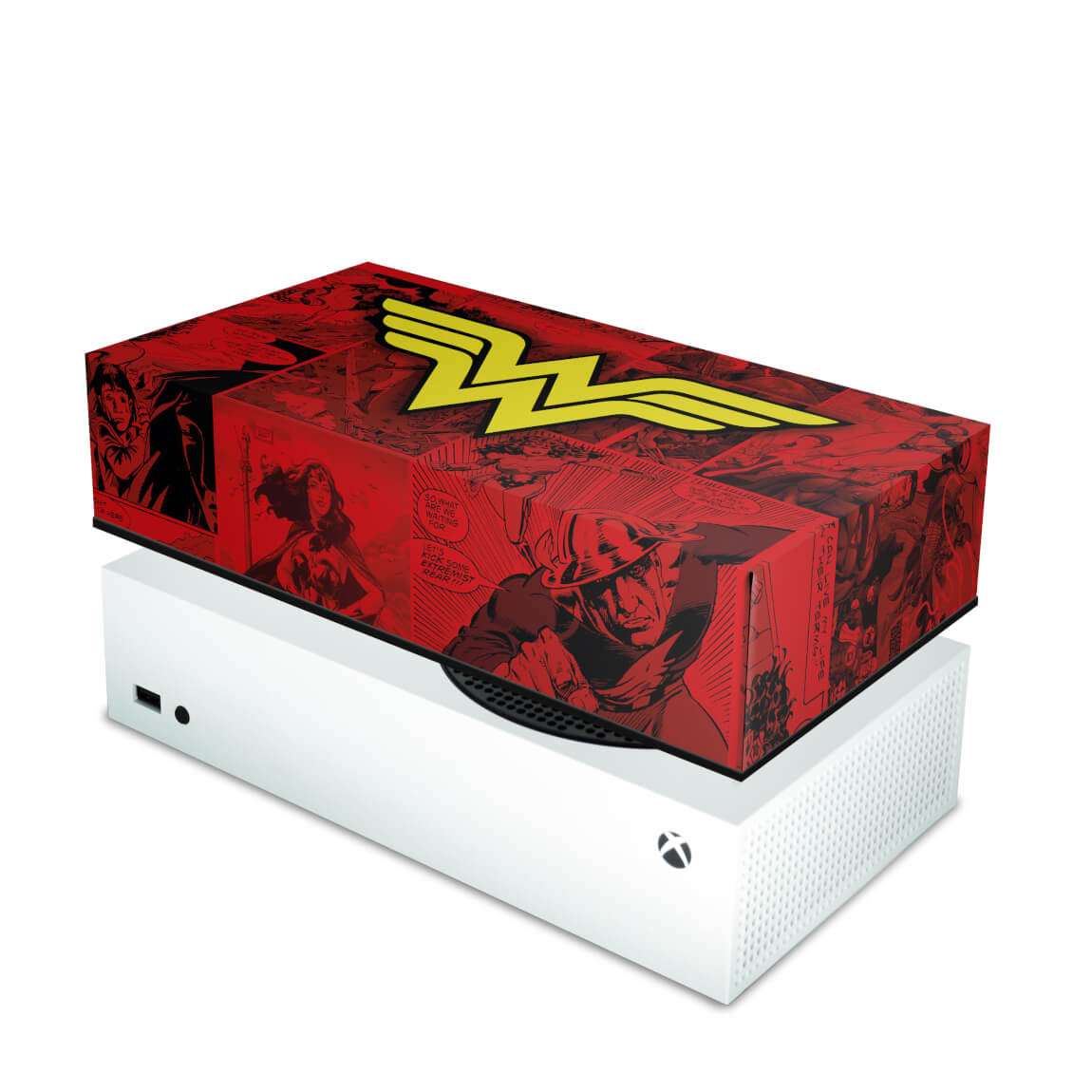 Capa Anti Poeira Xbox Series S Horizontal - Mulher Maravilha Comics