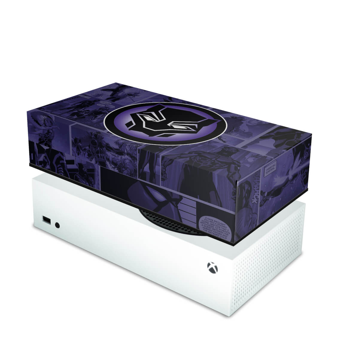 Capa Anti Poeira Xbox Series S Horizontal - Pantera Negra Comics