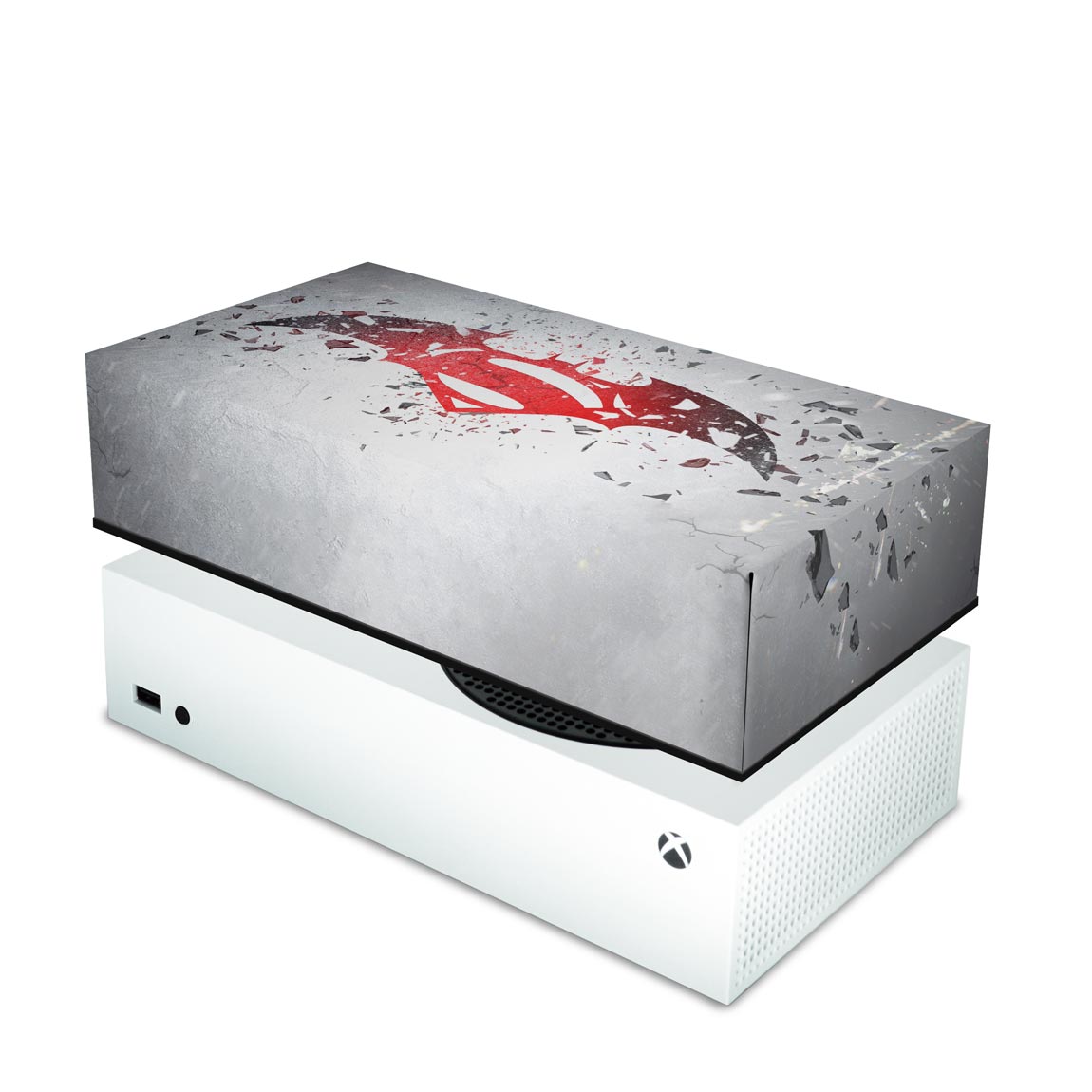 Capa Anti Poeira Xbox Series S Horizontal - Batman Vs Superman Logo