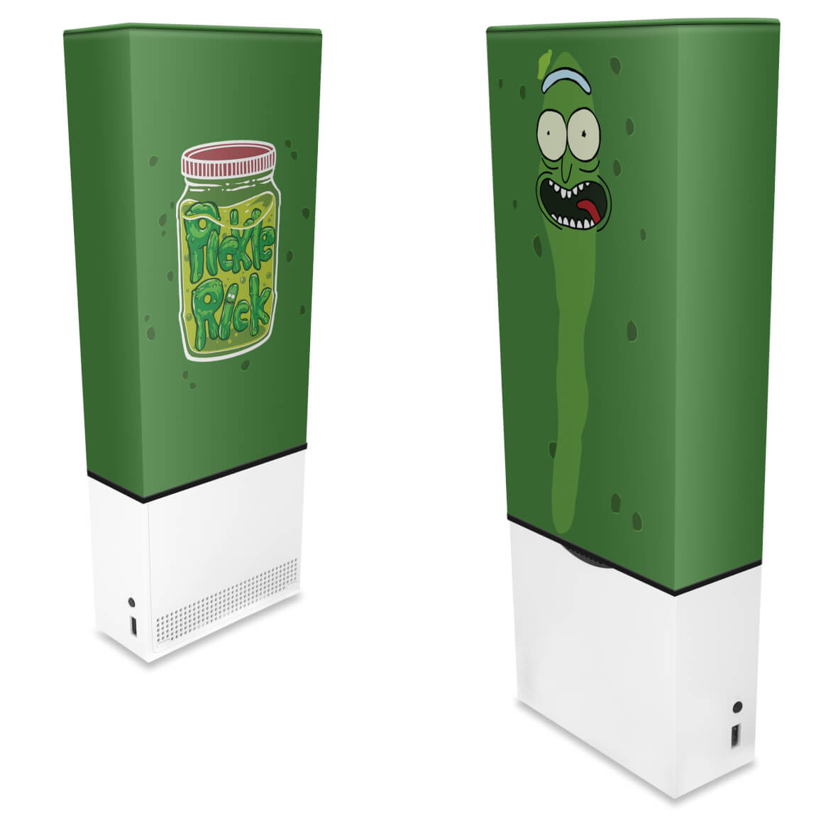 Capa Anti Poeira Xbox Series S Vertical - Pickle Rick And Morty