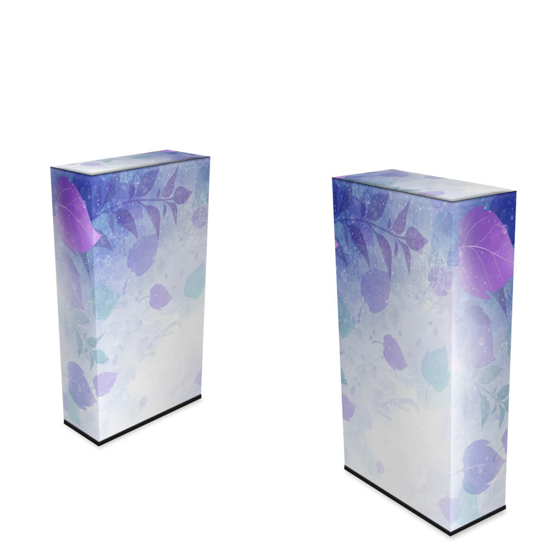 Capa Anti Poeira Xbox Series S Vertical - Folhas Lilás - Pop Arte Skins - foto 2
