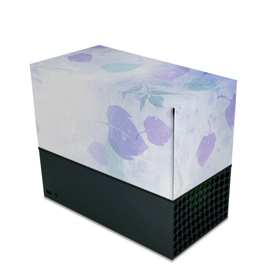 Capa Anti Poeira Xbox Series X Horizontal - Folhas Lilás