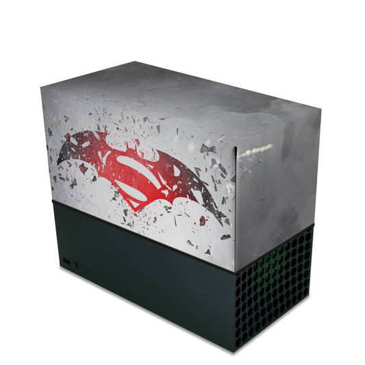 Capa Anti Poeira Xbox Series X Horizontal - Batman Vs Superman Logo