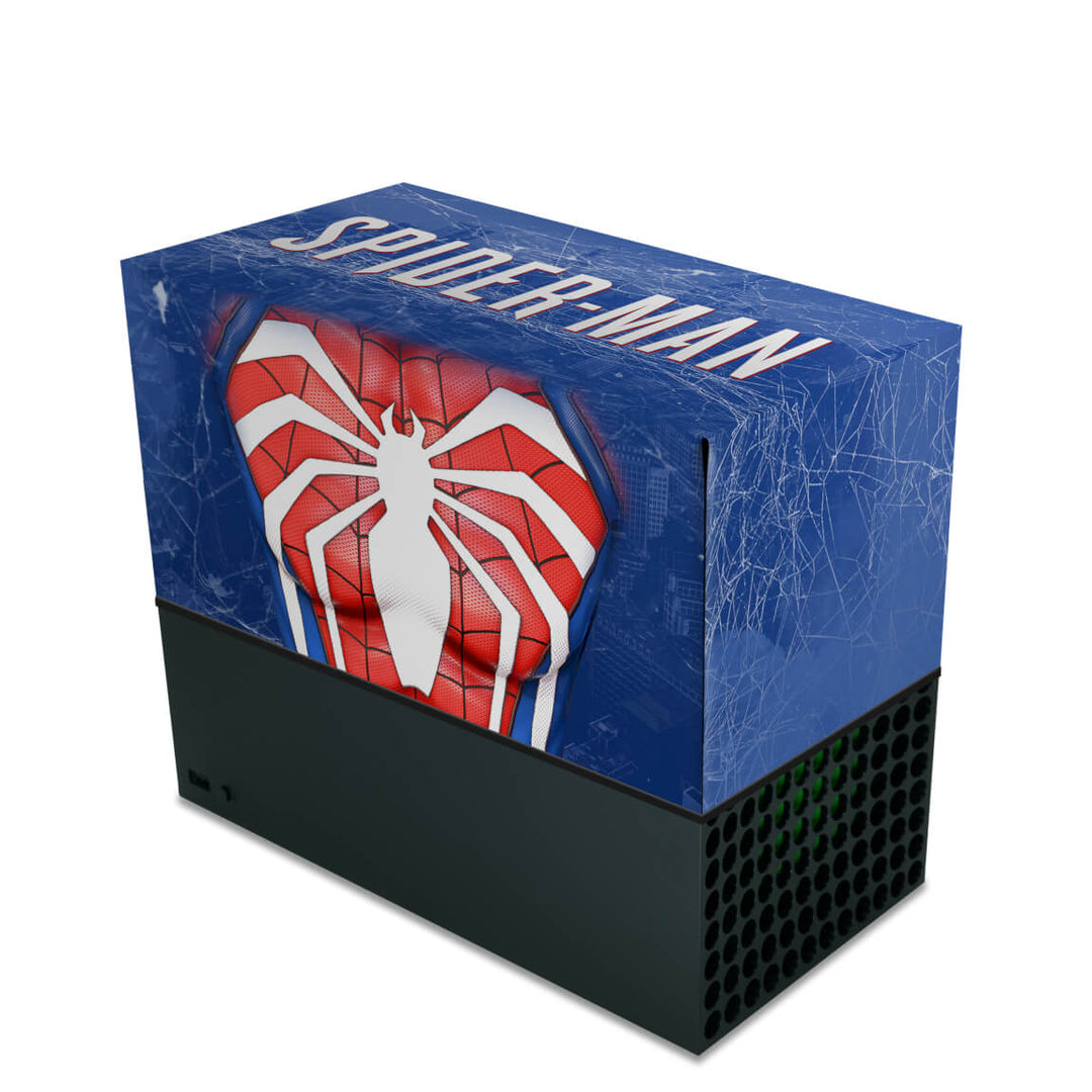 Capa Anti Poeira Xbox Series X Horizontal - Spider-Man Homem Aranha 2 - Pop Arte Skins