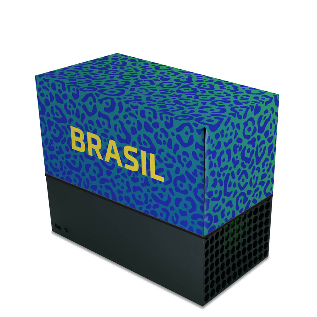 Capa Anti Poeira Xbox Series X Horizontal - Brasil - Pop Arte Skins