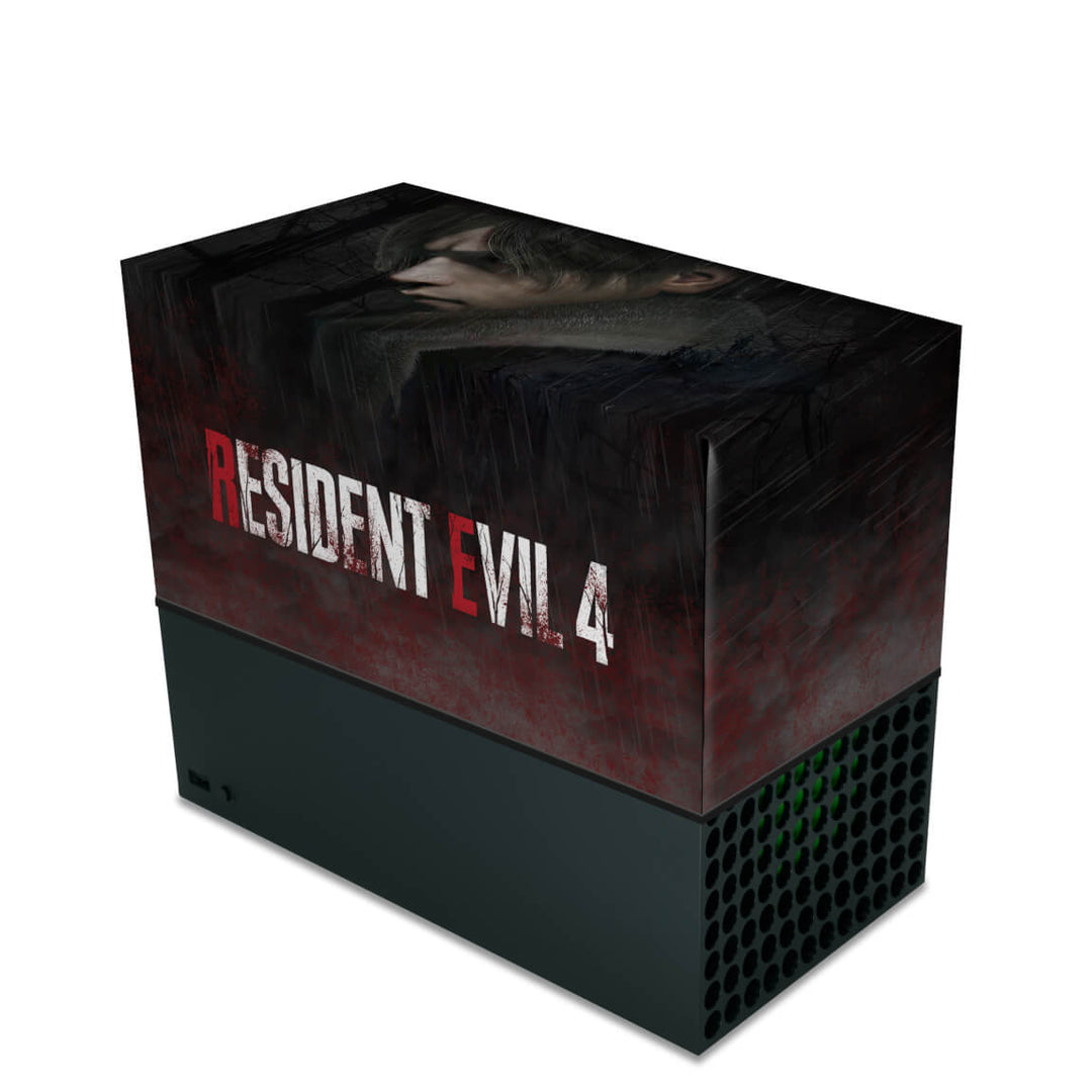Capa Anti Poeira Xbox Series X Horizontal - Resident Evil 4 Remake - Pop Arte Skins