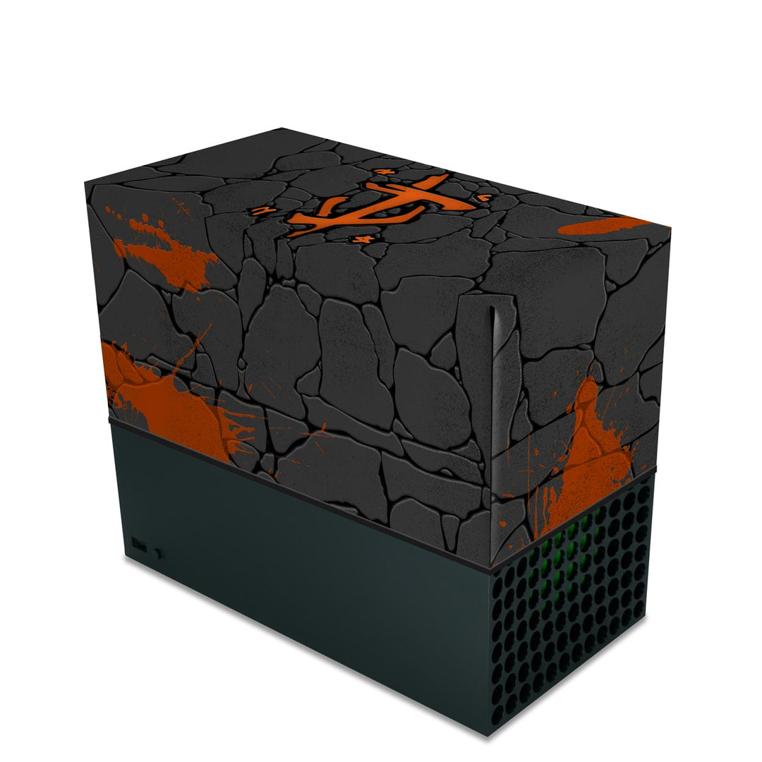 Capa Anti Poeira Xbox Series X Horizontal - Doom: The Dark Ages - Pop Arte Skins