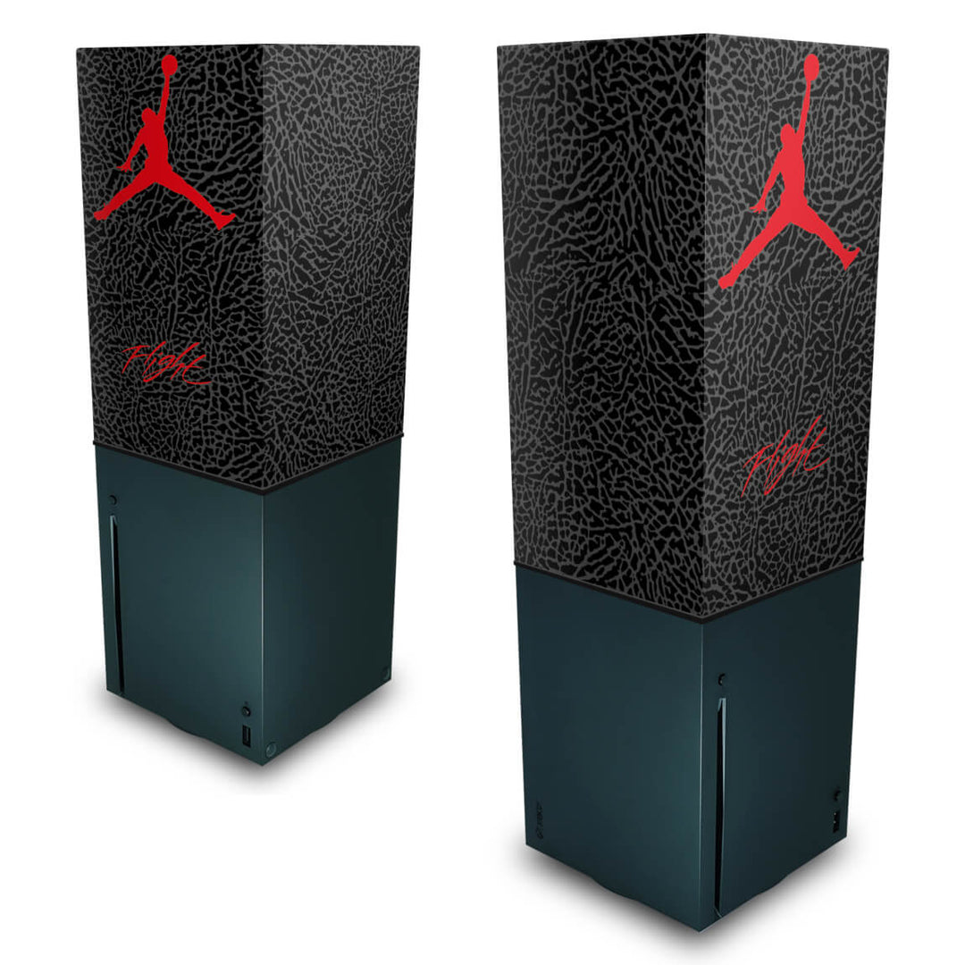 Capa Anti Poeira Xbox Series X Vertical - Jordan Flight - Pop Arte Skins