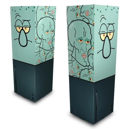 Capa Anti Poeira Xbox Series X Vertical - Lula Molusco Bob Esponja