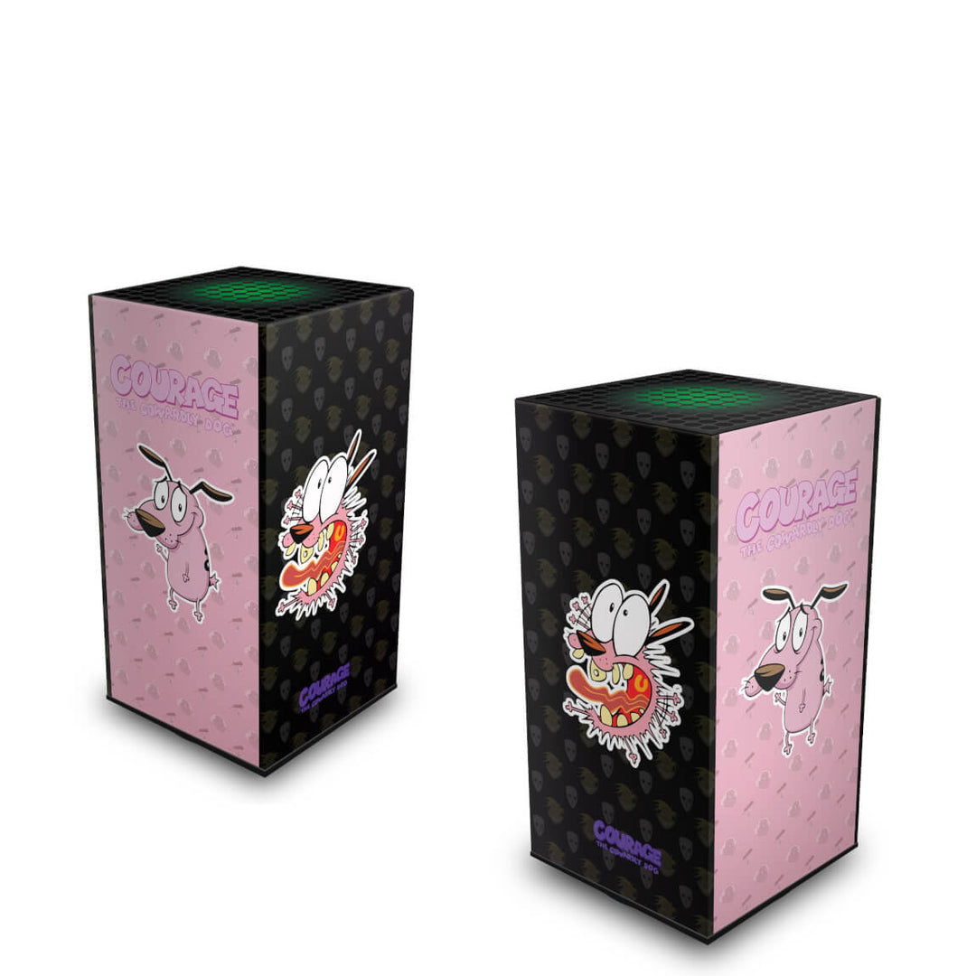 Capa Anti Poeira Xbox Series X Vertical - Coragem: O Cão Covarde - Pop Arte Skins - foto 2