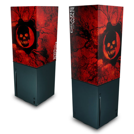 Capa Anti Poeira Xbox Series X Vertical - Gears of War - Skull