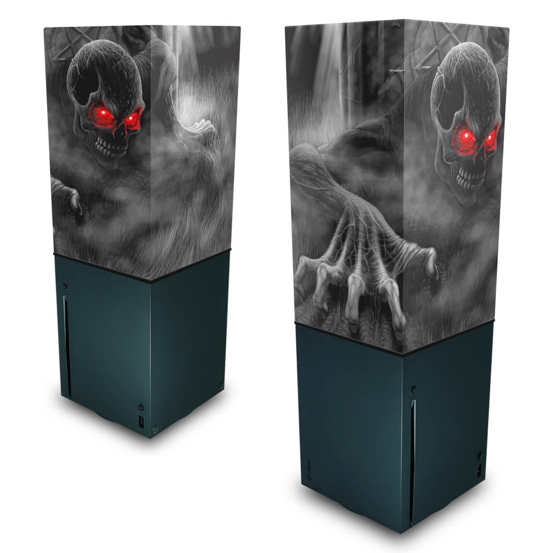 Capa Anti Poeira Xbox Series X Vertical - Caveira Skull - Pop Arte Skins