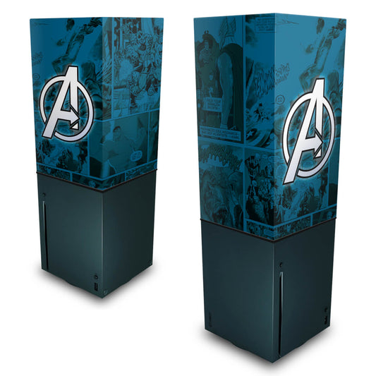 Capa Anti Poeira Xbox Series X Vertical - Avengers Vingadores Comics