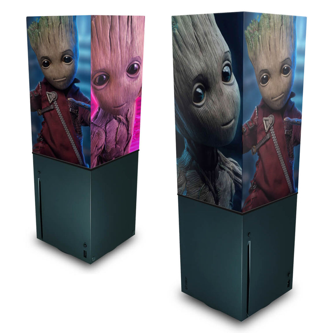 Capa Anti Poeira Xbox Series X Vertical - Baby Groot - Pop Arte Skins