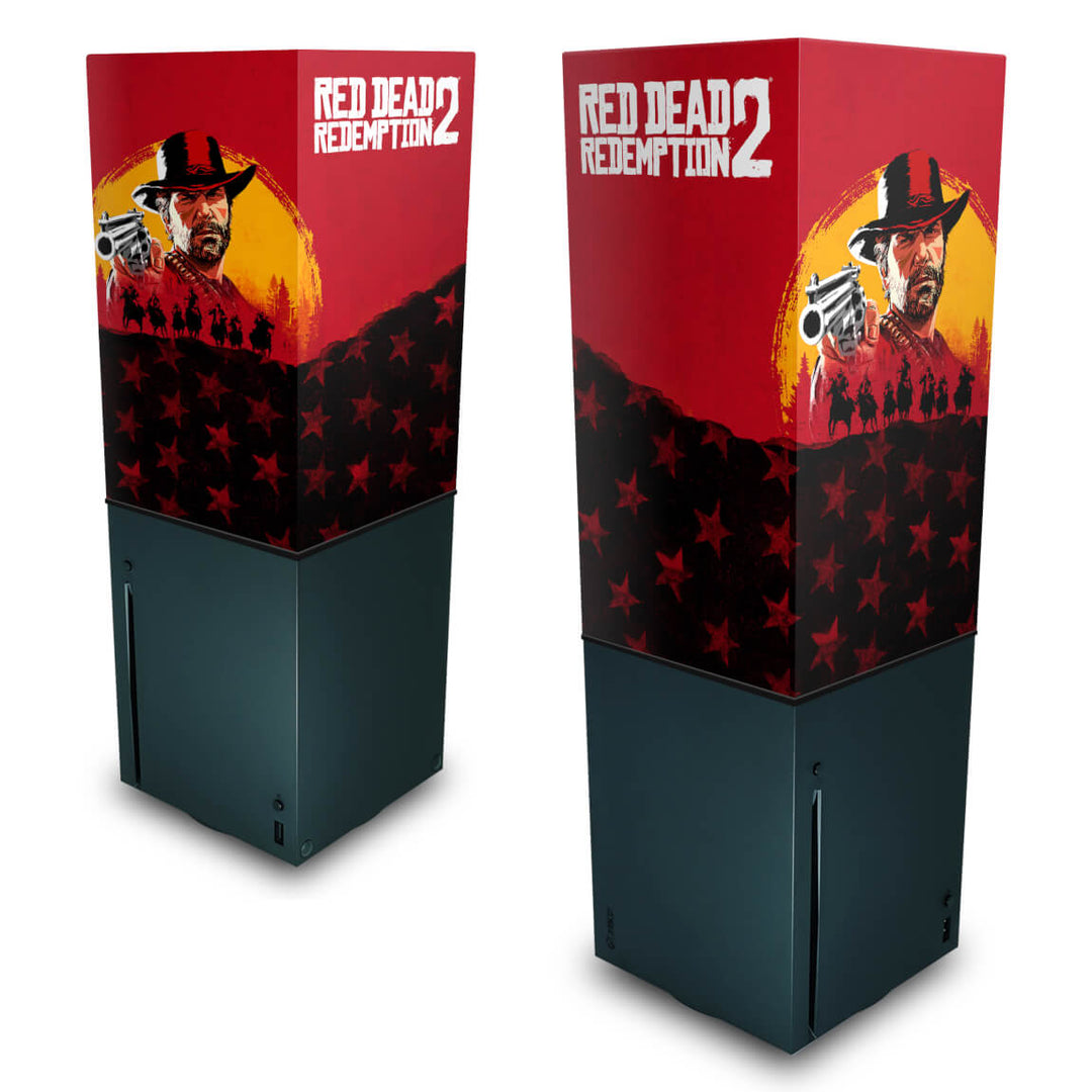 Capa Anti Poeira Xbox Series X Vertical - Red Dead Redemption 2 - Pop Arte Skins
