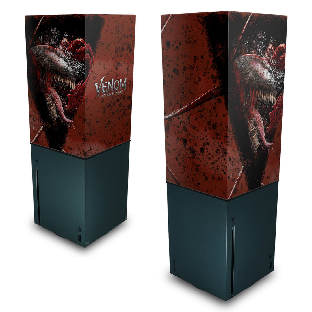 Capa Anti Poeira Xbox Series X Vertical - Venom Tempo de Carnificina - Pop Arte Skins