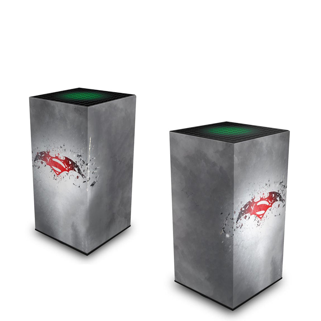 Capa Anti Poeira Xbox Series X Vertical - Batman Vs Superman Logo - Pop Arte Skins - foto 2