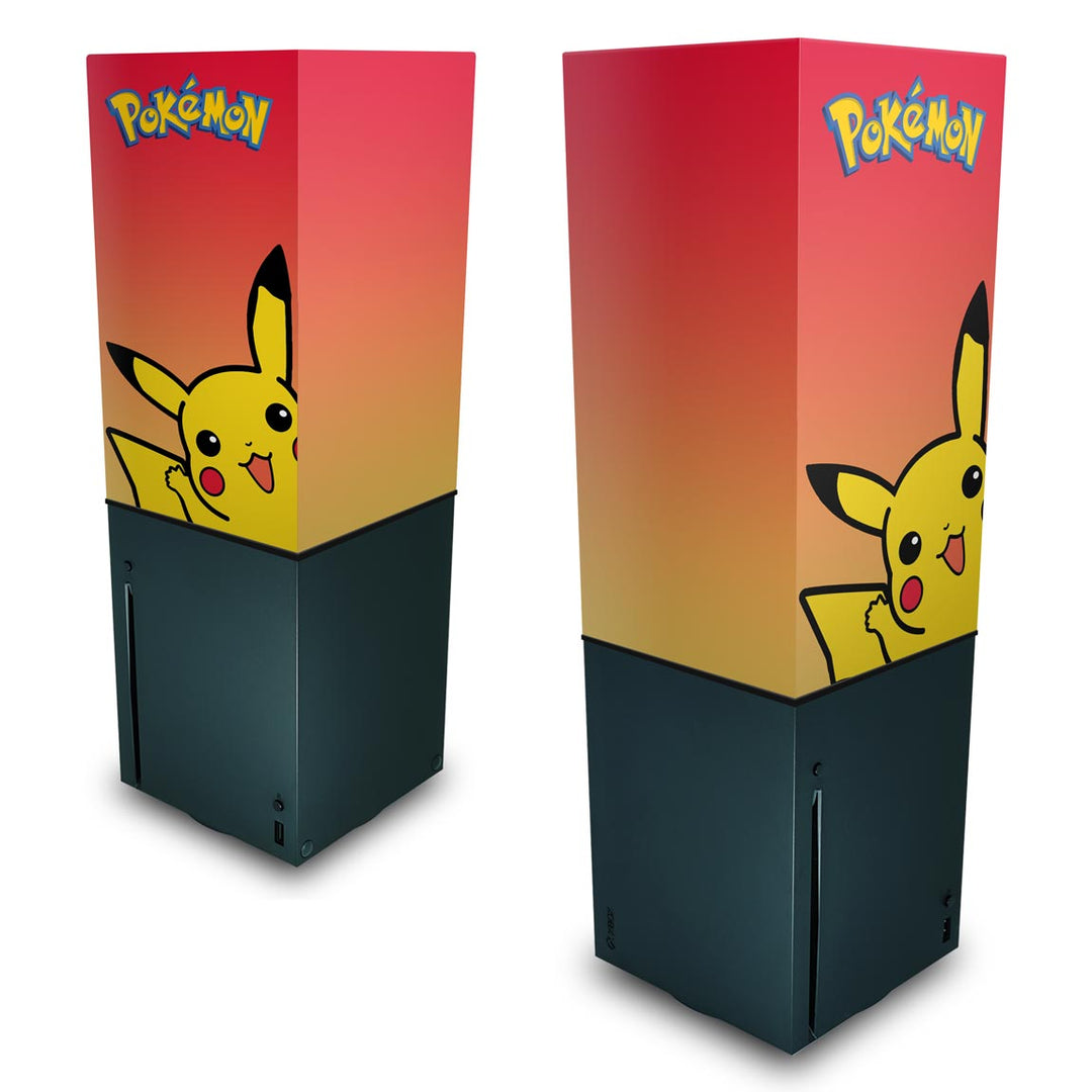 Capa Anti Poeira Xbox Series X Vertical - Pokemon Pikachu - Pop Arte Skins