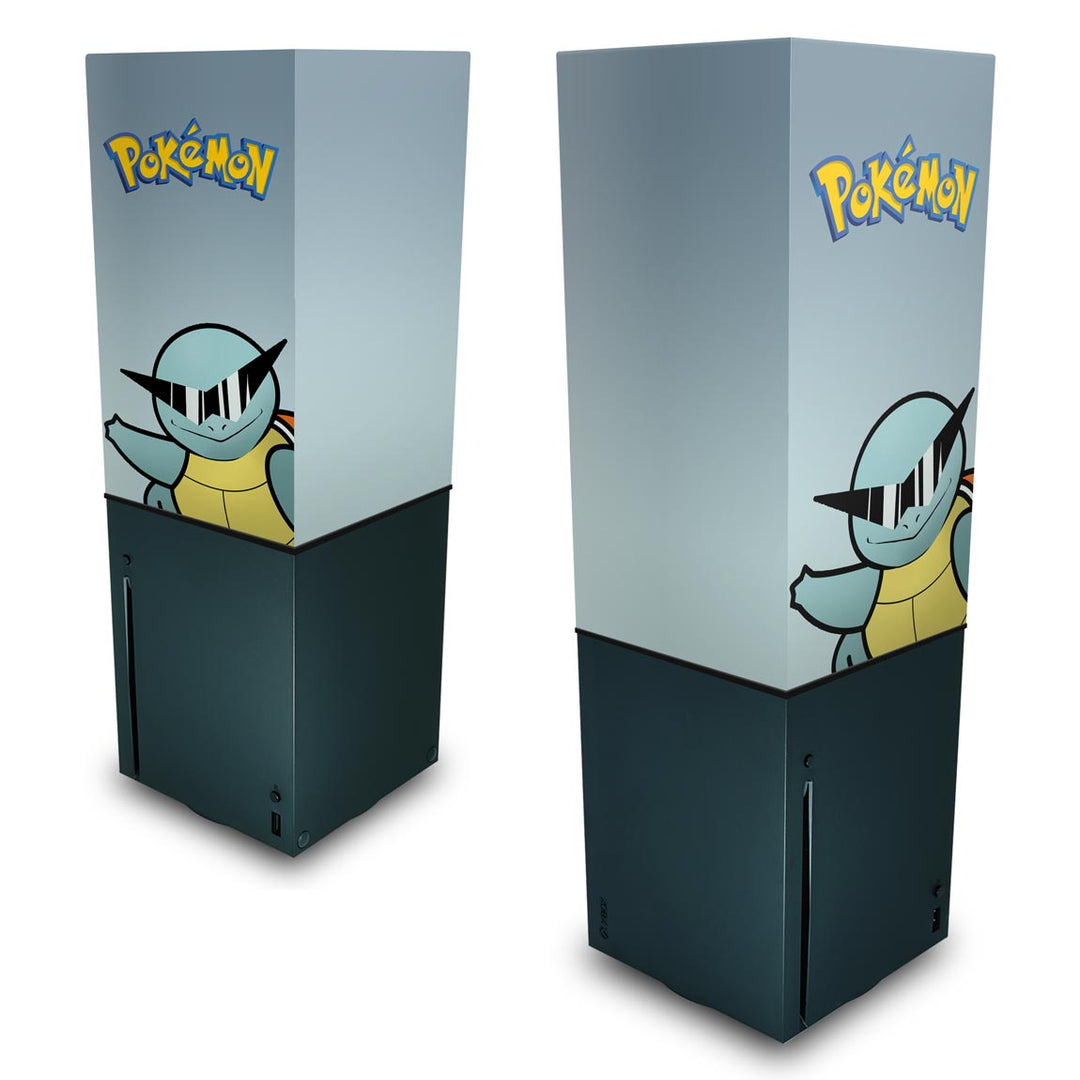 Capa Anti Poeira Xbox Series X Vertical - Pokemon Squirtle - Pop Arte Skins
