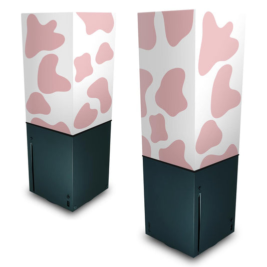 Capa Anti Poeira Xbox Series X Vertical - Vaquinha Rosa