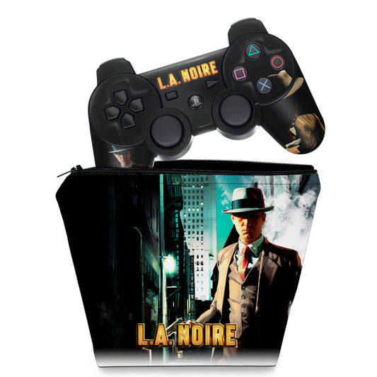 KIT Capa Case e Skin Anti-Rage PS3 Controle - L.A. Noire
