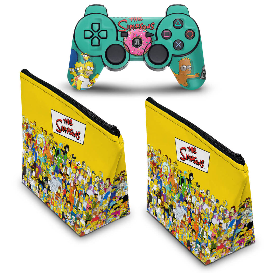 KIT Capa Case e Skin Anti-Rage PS3 Controle - Simpsons - Pop Arte Skins - foto 2
