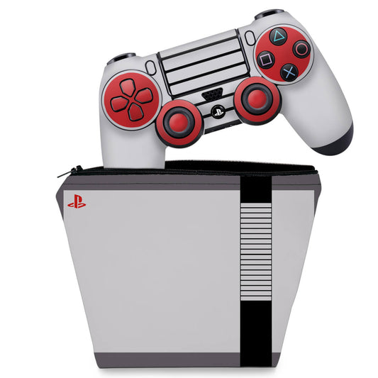 KIT Capa Case e Skin Anti-Rage PS4 Controle - Nintendinho