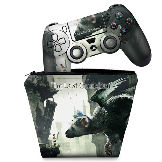 KIT Capa Case e Skin Anti-Rage PS4 Controle - The Last Guardian