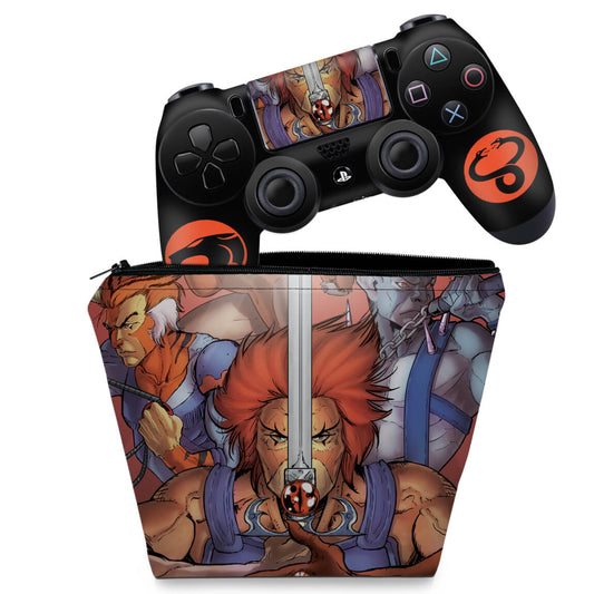 KIT Capa Case e Skin Anti-Rage PS4 Controle - Thundercats
