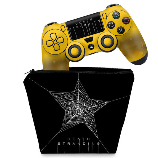 KIT Capa Case e Skin Anti-Rage PS4 Controle - Death Stranding Bundle