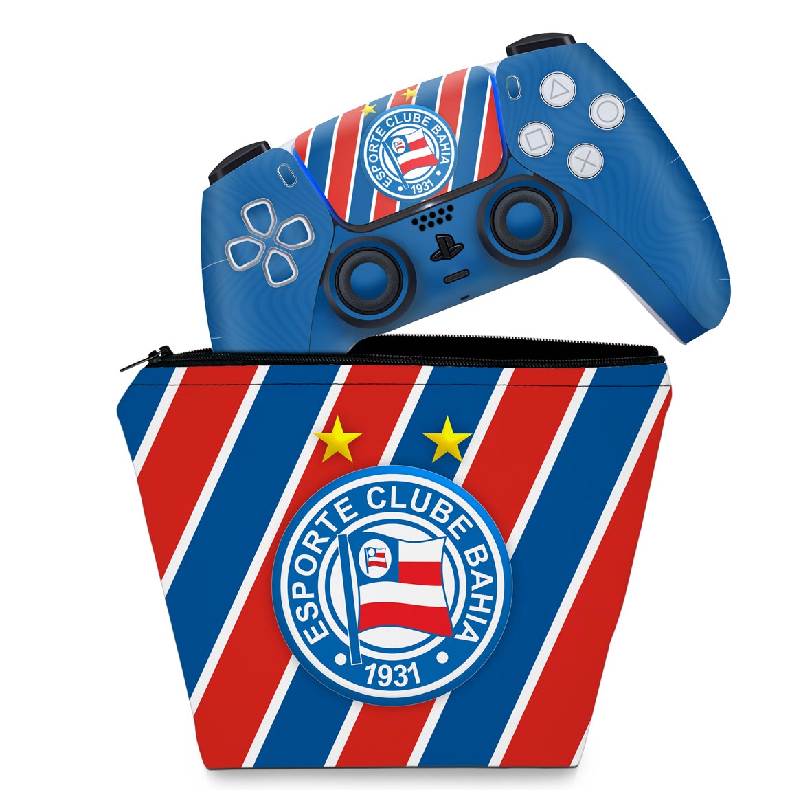 KIT Capa Case e Skin Anti-Rage PS5 Controle - Bahia B