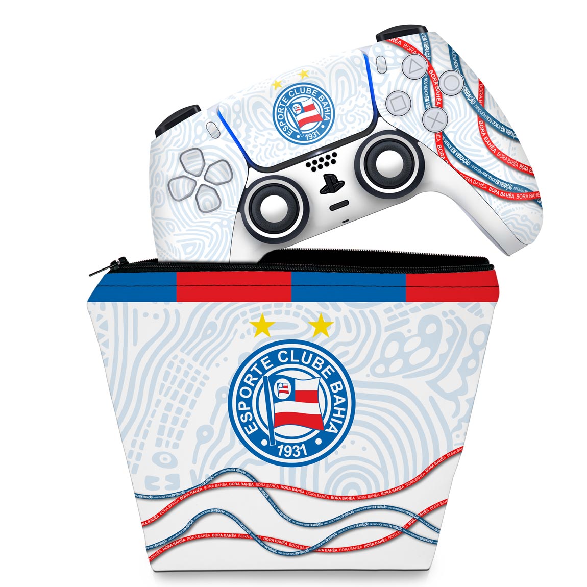 KIT Capa Case e Skin Anti-Rage PS5 Controle - Bahia A