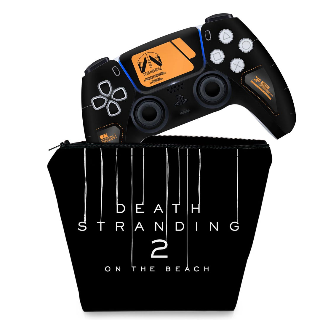 KIT Capa Case e Skin Anti-Rage PS5 Controle - Death Stranding 2
