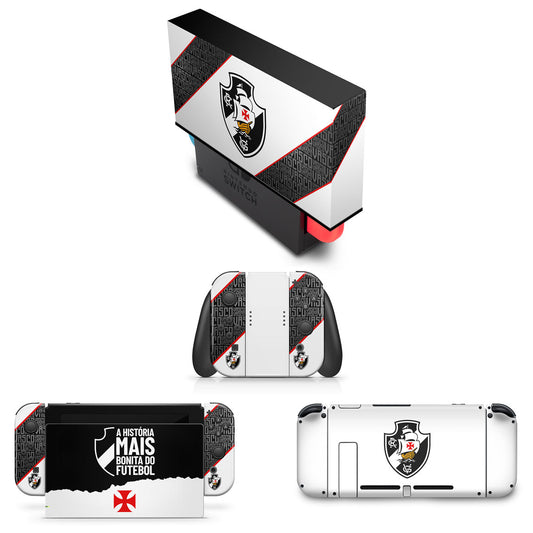 KIT Capa Anti Poeira e Skin Anti-Rage Nintendo Switch 1 - Vasco A