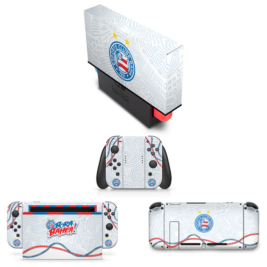 KIT Capa Anti Poeira e Skin Anti-Rage Nintendo Switch 1 - Bahia A