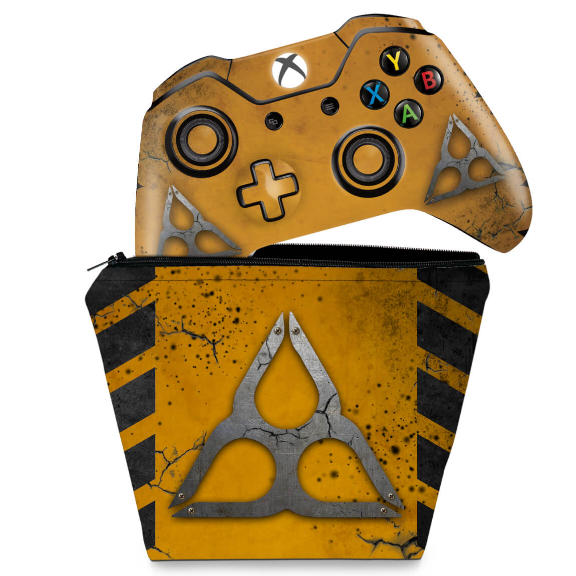 KIT Capa Case e Skin Anti-Rage Xbox One Fat Controle - Tom Clancy's Rainbow Six Siege Extraction