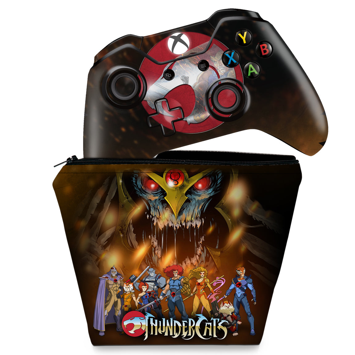 KIT Capa Case e Skin Anti-Rage Xbox One Fat Controle - Thundercats B