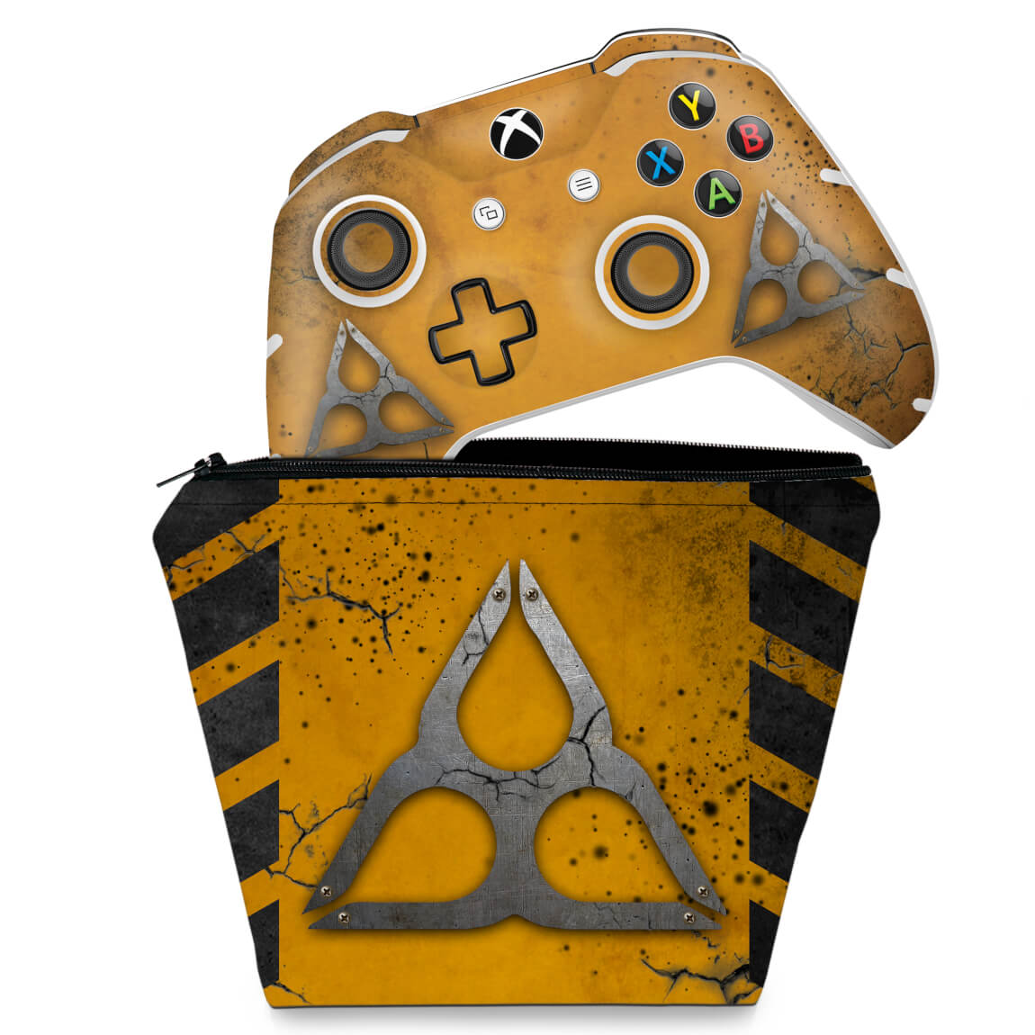 KIT Capa Case e Skin Anti-Rage Xbox One Slim X Controle - Tom Clancy's Rainbow Six Siege Extraction