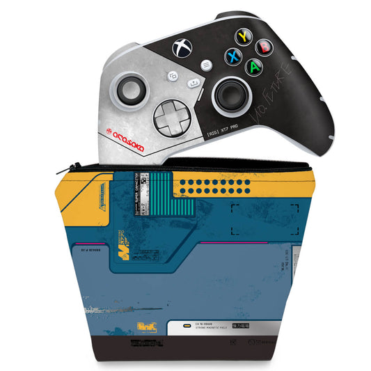 KIT Capa Case e Skin Anti-Rage Xbox Series S X Controle - Cyberpunk 2077 Bundle