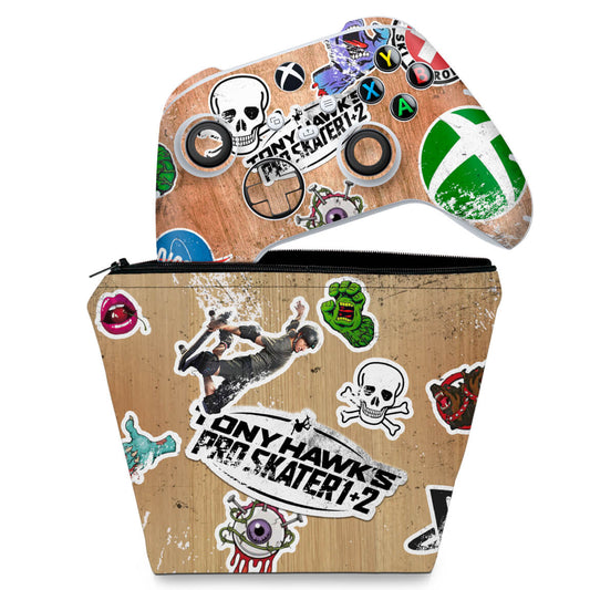 KIT Capa Case e Skin Anti-Rage Xbox Series S X Controle - Tony Hawk's Pro Skater