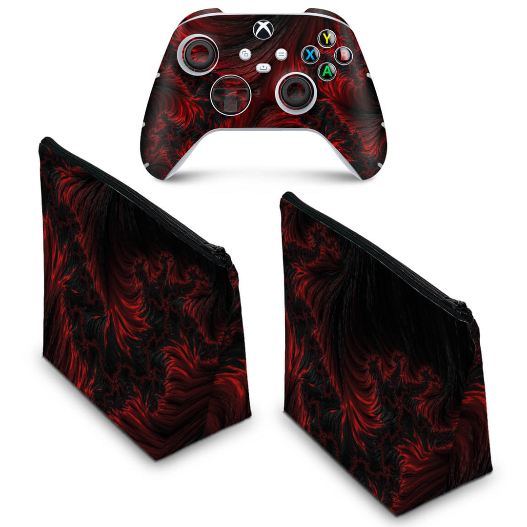 KIT Capa Case e Skin Anti-Rage Xbox Series S X Controle - Abstrato #96 - Pop Arte Skins - foto 2