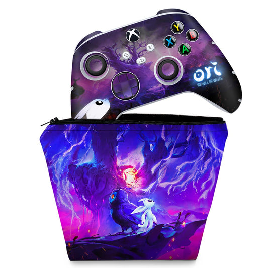 KIT Capa Case e Skin Anti-Rage Xbox Series S X Controle - Ori and the Will of the Wisps